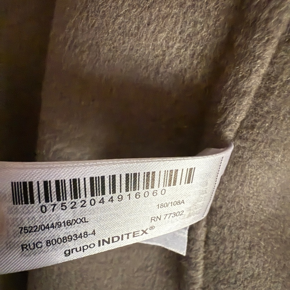 Elegant gray wool blend  coat